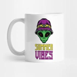 Summer Vibes - Funny Alien Quote - Cool UFO Mug